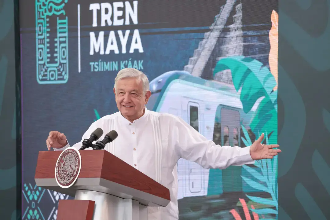 López Obrador inaugura primer tramo del Tren Maya entre críticas de ecologistas
