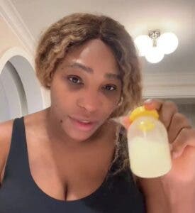 Lo que hace Serena Williams con su leche materna