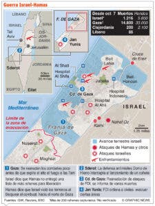 Número de muertos se eleva a 15 mil por ofensiva de Israel