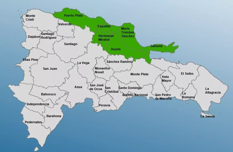 COE declara seis provincias en alerta verde por vaguada