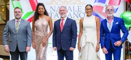 Massimiliano Scerra, Ruth Ocumarez, Enzo Odoguardi, Angie Ocumarez y  Maurizio Alberino.