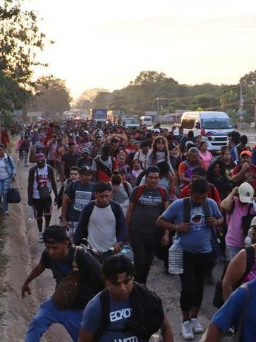 La primera caravana del año sale del sur de México