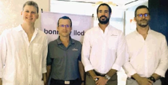 Pablo Bonnelly, Julio Herrera, Alberto Torres y Pedro Bonnelly.