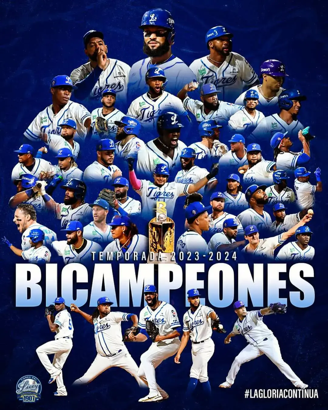 Licey hace historia con su bicampeonato del béisbol dominicano