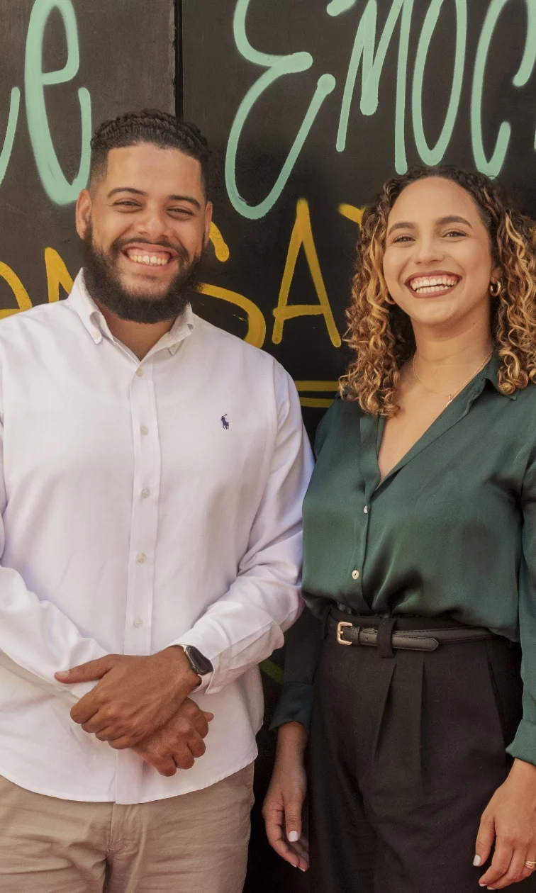 Randy Ramírez y Jessica Leonor.