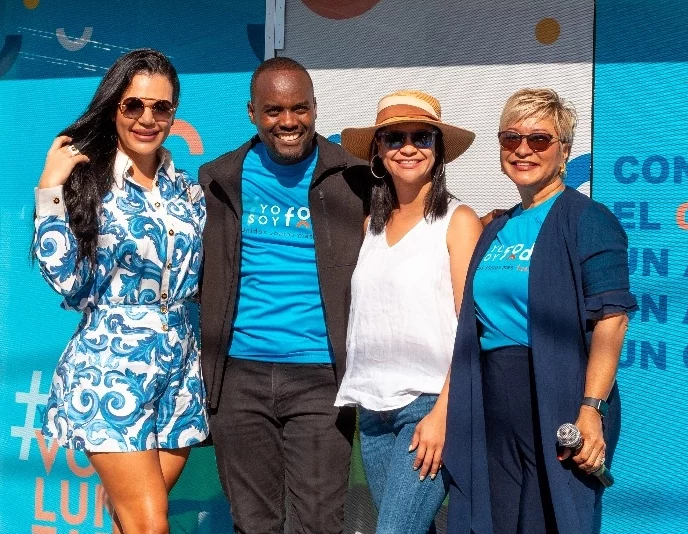 Francia Méndez, Miguel Monanci, Yohanna Garrido e Hilda Peguero.