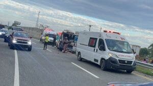 Ocho personas resultan afectadas en accidente de tránsito en Guayacanes