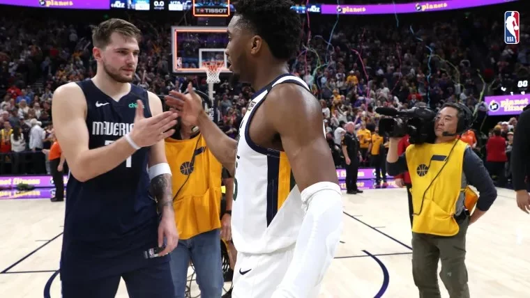 Luka Doncic y Donovan Mitchell, jugadores de la semana 16 en la NBA