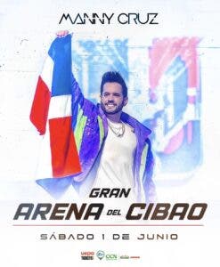 Manny Cruz vestirá de merengue el Gran Arena del Cibao