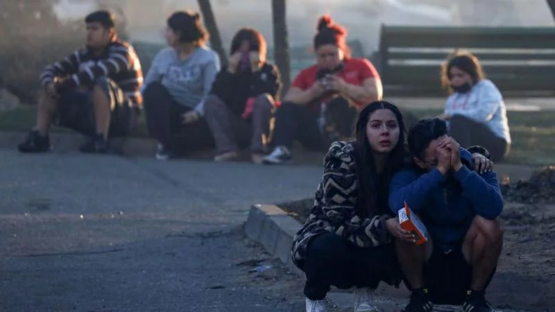 Las impresionantes imágenes de los incendios que devastan el centro-sur de Chile