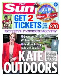 “Feliz y saludable» es vista en público Kate Middleton, según “The Sun”