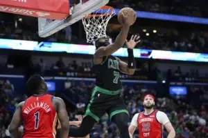 Los Celtics se recuperan de derrotas consecutivas al vencer a los Pelicans