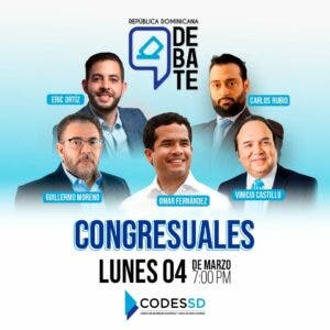 Anuncian debate entre candidatos al Senado por el Distrito Nacional este lunes