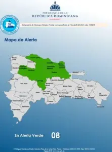 COE emite alerta verde para ocho provincias