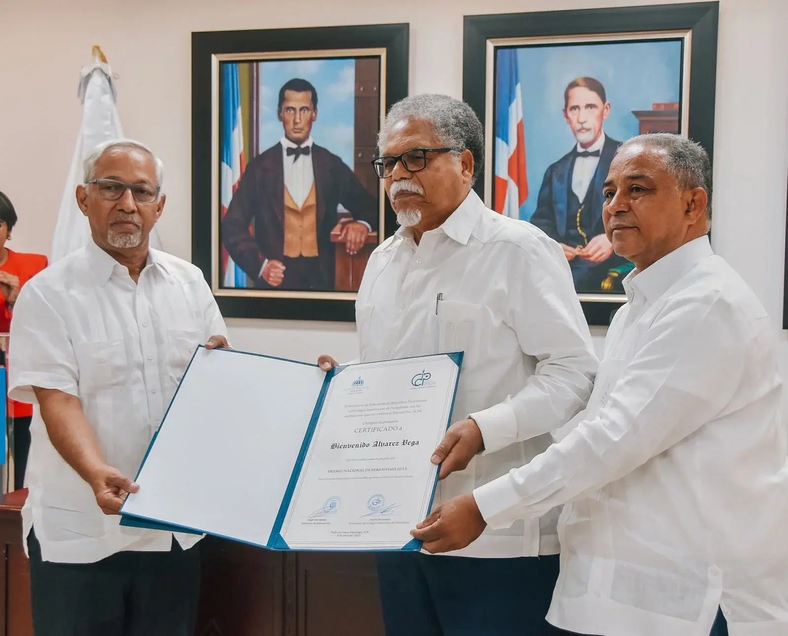 Bienvenido Álvarez Vega recibe el Premio Nacional de Periodismo 2023