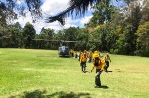 Bomberos forestales combaten incendio en Parque Nacional José del Carmen Ramírez