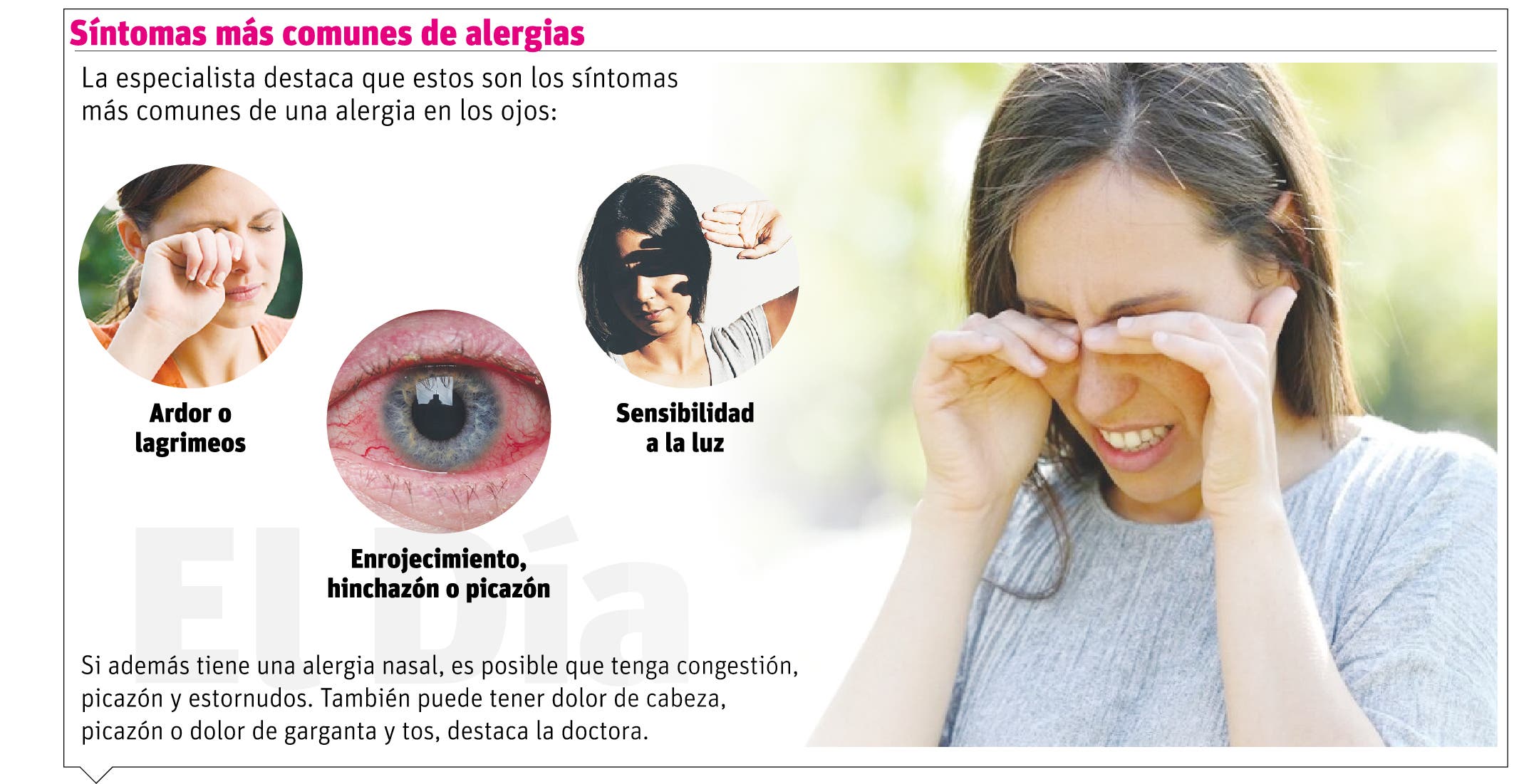 Alergia ocular, una afección temporal asociada con las estaciones