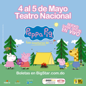 Llega a RD las aventuras de Peppa Pig, Show en Vivo 4 y 5 de Mayo en el Teatro Nacional