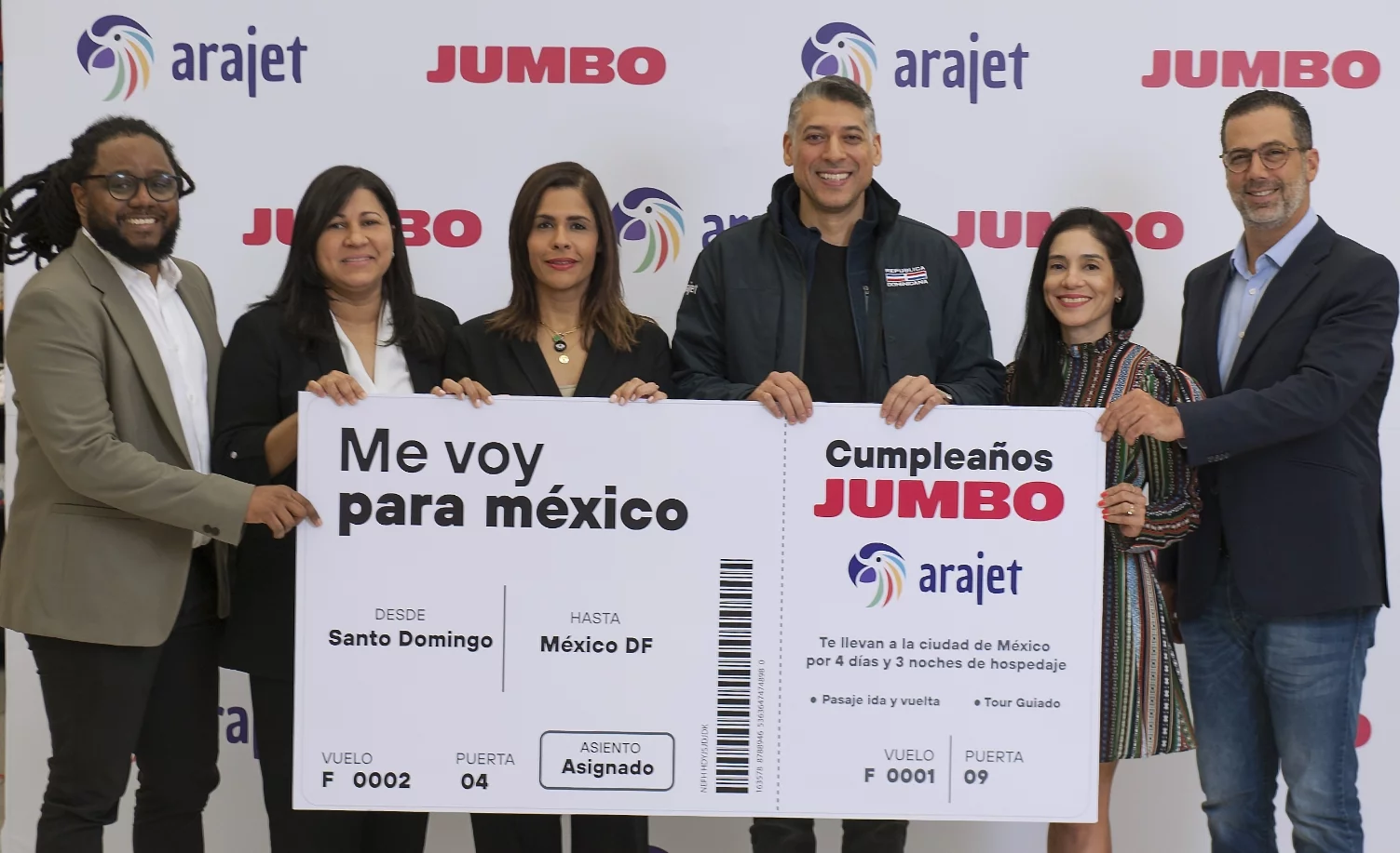 Jumbo anuncia los ganadores de su promoción Arajet