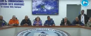 COE pone en alerta 18 provincias por vaguada; advierte posibles granizadas