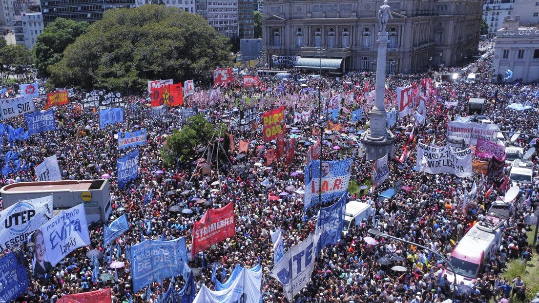 CGT en Argentina va a huelga total