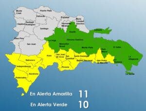 COE aumenta a 21 las provincias en alerta por vaguada