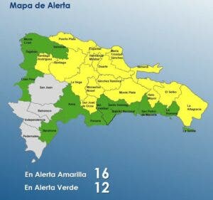 COE pone en alerta 28 provincias por onda tropical en combinación con una vaguada