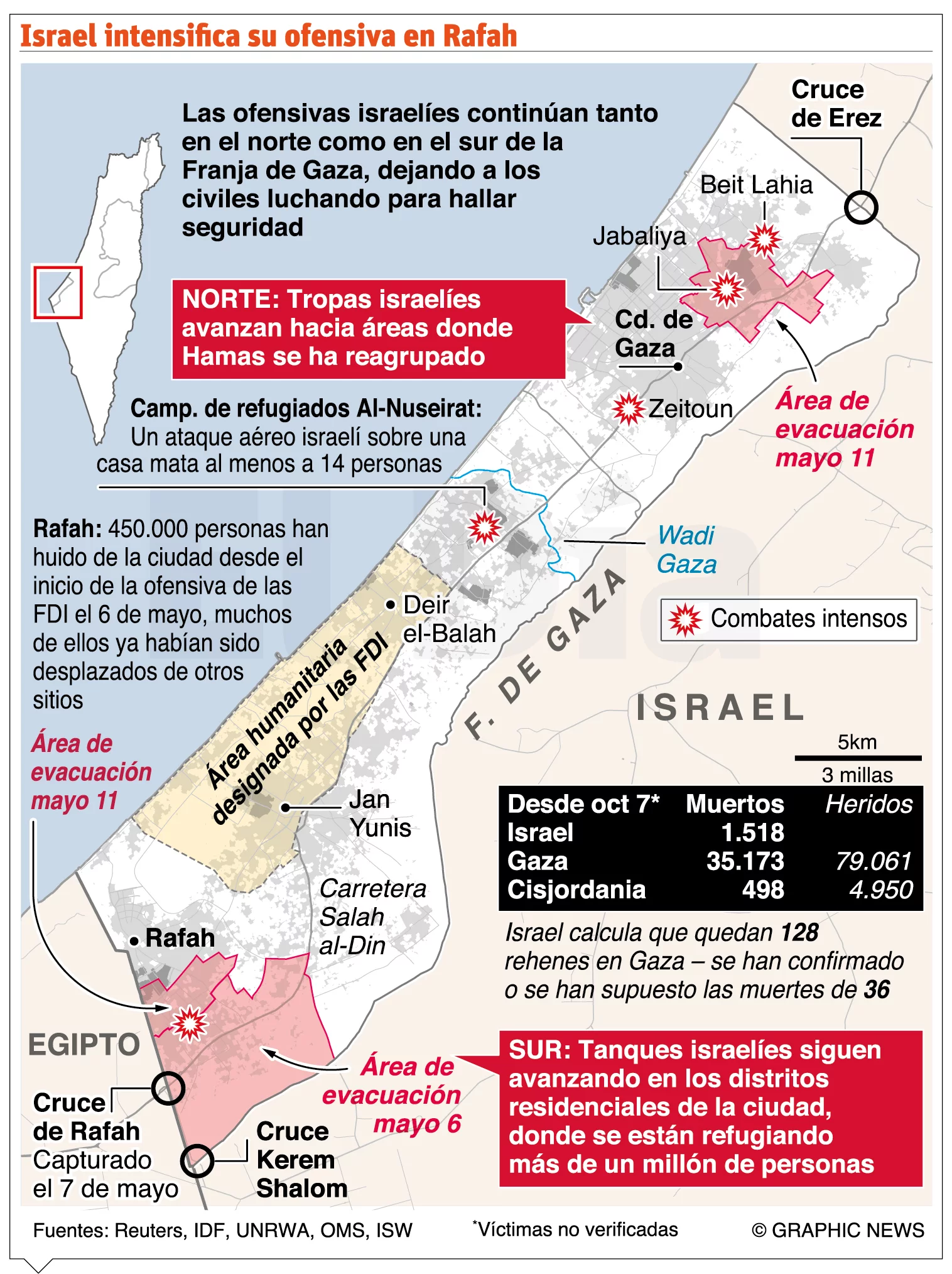 Israel no tiene hoja de ruta para poner  fin a la guerra en Gaza