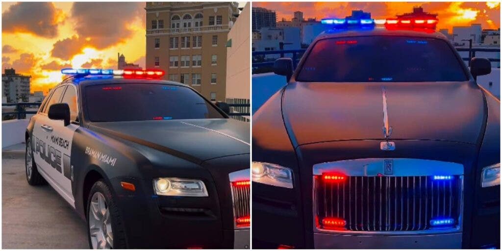 Policía de Miami Beach estrena, con polémica, primer coche patrulla Rolls-Royce del mundo