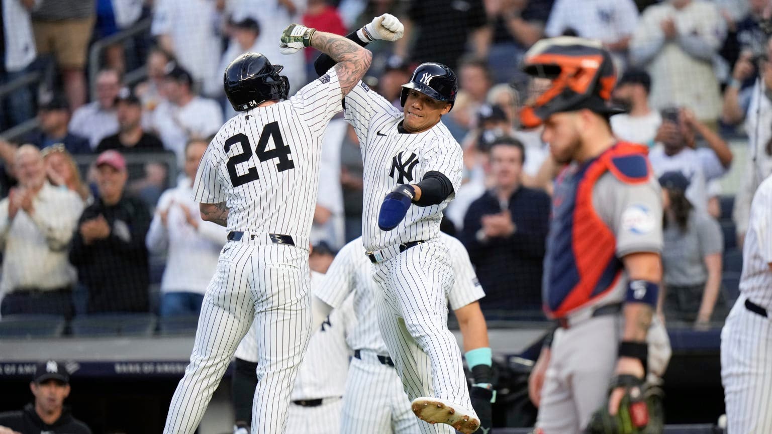 Yankees vapulean a Verlander y a Astros en el Bronx