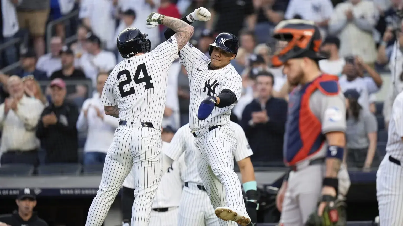 Yankees vapulean a Verlander y a Astros en el Bronx