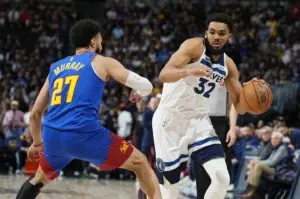 Edwards y Towns lideran ataque de los Wolves y colocan serie 2-0 ante Denver