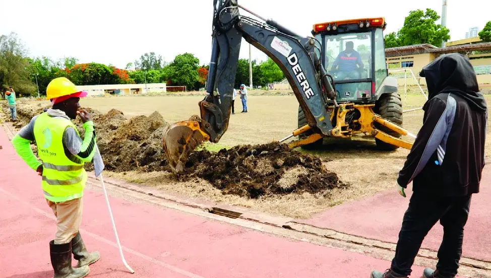 Intensifican trabajos en pista de calentamiento