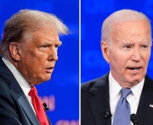 Biden acorta la ventaja de Trump en estados bisagra, según una encuesta de Bloomberg