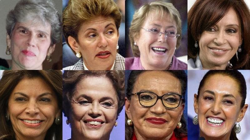 Quiénes son las 7 mujeres que fueron elegidas presidentas en América Latina antes de Claudia Sheinbaum