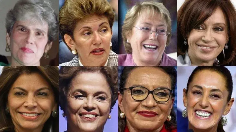 Quiénes son las 7 mujeres que fueron elegidas presidentas en América Latina antes de Claudia Sheinbaum