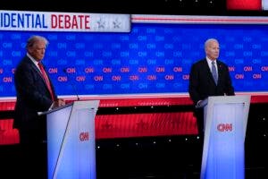 El primer debate presidencial arranca sin apretón de manos entre Biden y Trump