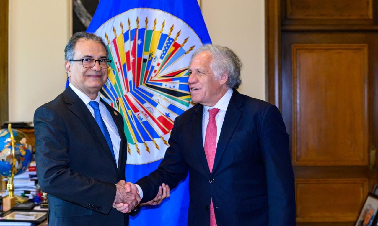 Presidente TSE visita al secretario general de la OEA Luis Almagro