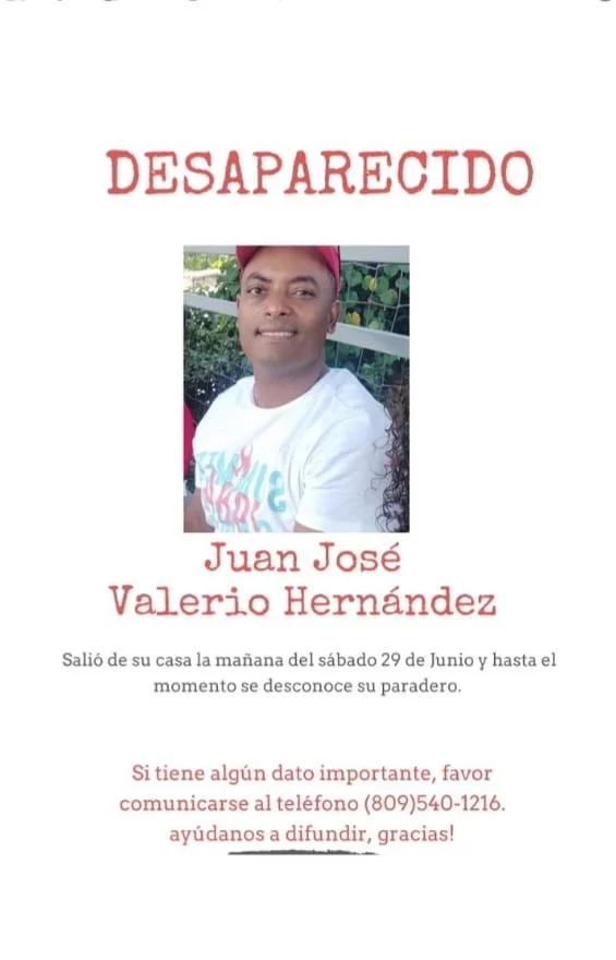 Reportan como desaparecido a Juan José Valerio Hernández