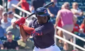 Jhonkensy Noel, único dominicano en dar jonrón en primer turno en MLB y Lidom