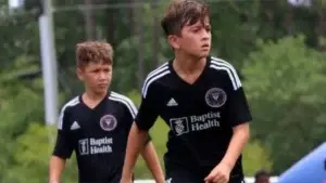 Thiago Messi y Benja Suárez, puesta de largo oficial en Orlando