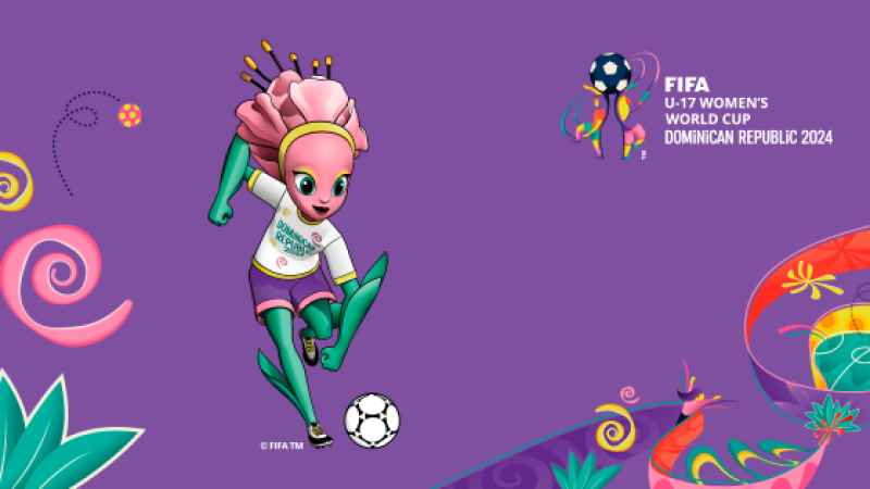 ‘Taní’, la mascota oficial de la Copa Mundial Femenina sub-17 inspirada en la flor de Bayahíbe