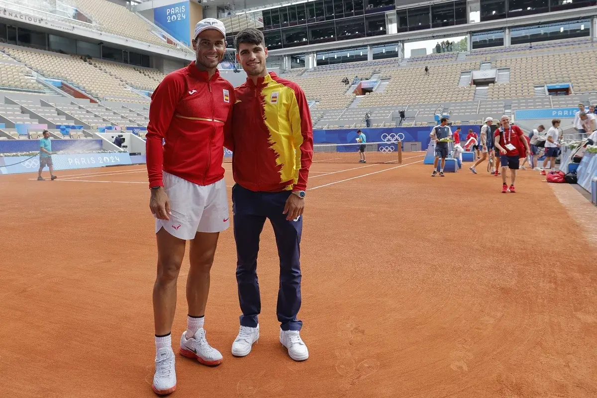 Rafael Nadal y Carlos Alcaraz, la sensación de la Villa Olímpica de París