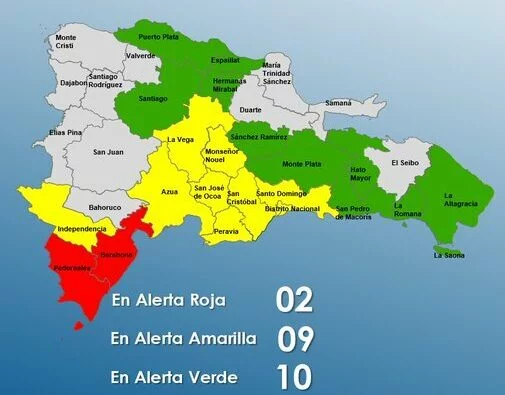 Pedernales y Barahona en alerta roja por el huracán Beryl; lluvias comenzarán al mediodía