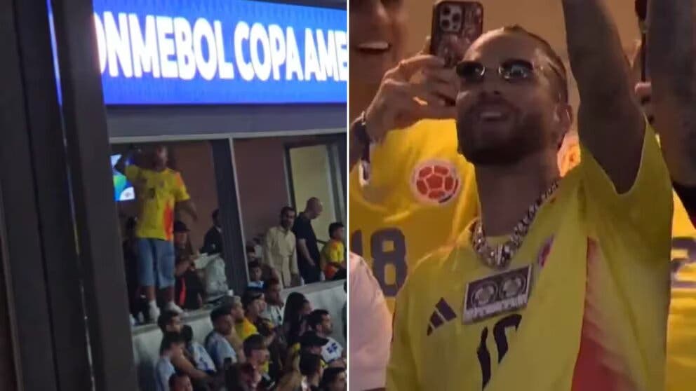 Maluma se enoja durante la final de la Copa América