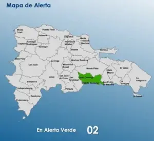 COE coloca en alerta verde 2 provincias por vaguada y onda tropical