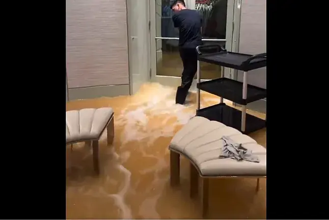 Las lluvias torrenciales inundan la mansión de Drake en Toronto