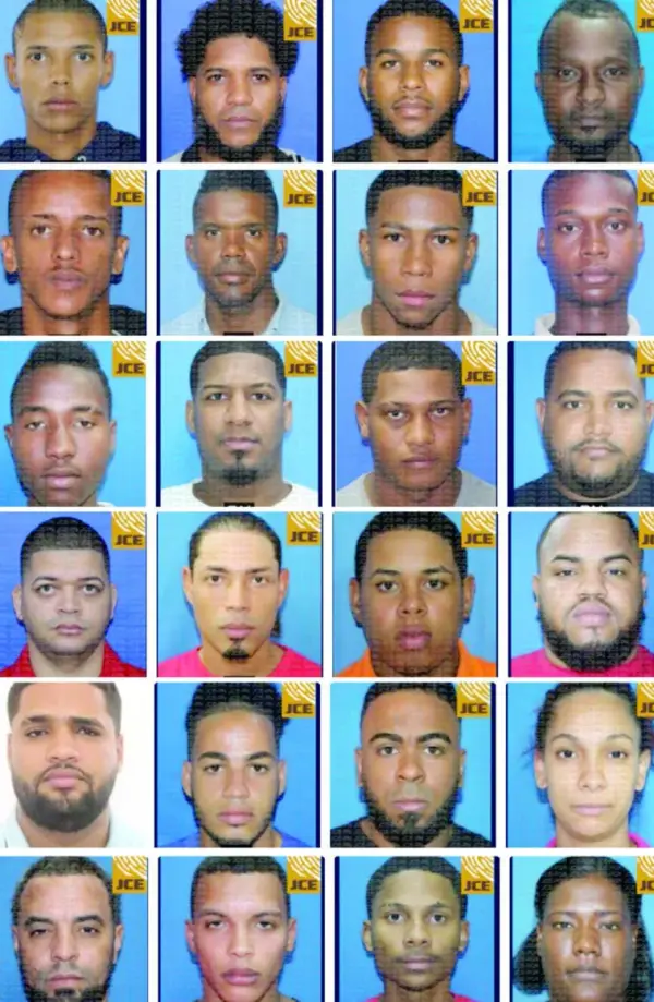 Así aparece el listado de los  más buscados en la página de la Poolicía Nacional.  Fuente externa.