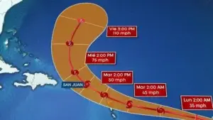 La tormenta Ernesto gana fuerza mientras se acerca a Puerto Rico y las Islas Vírgenes