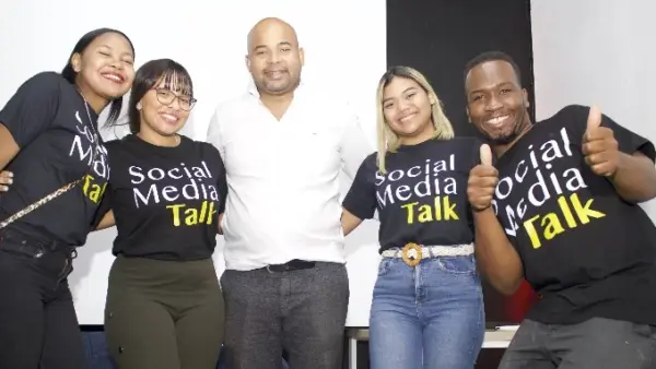 Los participantes en Social Media Talk.
